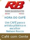 Um Caf no Jornal Gente para o escultor e artista plstico Nelson Rocco